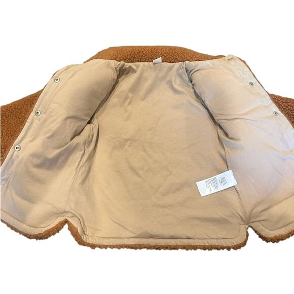 Crewcuts Girls Brown Sherpa Teddy Jacket - Picture 3 of 5
